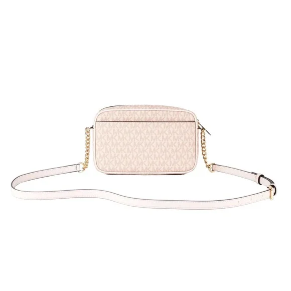Michael Kors Jet Set Medium Pocket Camera Bag Crossbody Powder